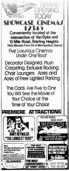 Showcase Cinemas Sterling Heights - 1974-09-27 AD